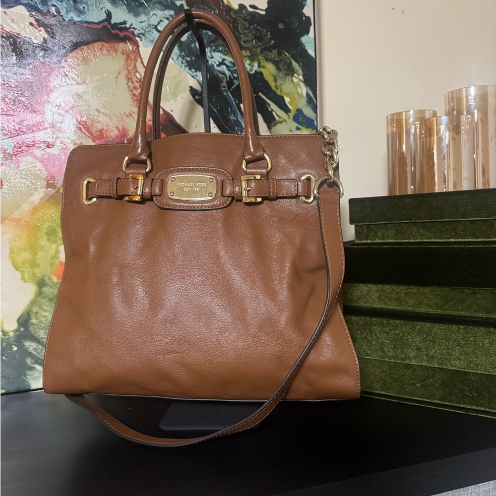 Michael Kors Tan Leather Satchel